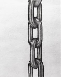 created with just one pencil on an 8x10, more on my instagram: @ken.utat2me Chain Link Painting, Drawings Of Chains, Chain Art Drawing, Chained Up Drawing, Chains Drawing Reference, Entwined Art Gcse, Metal Texture Drawing, Chain Link Drawing, Realism Drawing Ideas