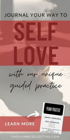 a poster with the words self love on it