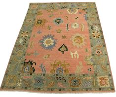 Exquisite Peach Turkish Oushak Rug 5x8, 6x9, 8x10, 9x12, 10x14 Ft Antique Hand Knotted Soft Wool Rug, Afghan Wool Rugs for Living Area - Etsy Craftsman Rugs, Bedroom Carpets, Rugs Washable, Road House, Handmade Wool Rugs, Wool Rugs, Bedroom Carpet, Turkish Oushak Rugs, Soft Wool