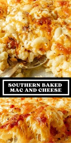 this southern baked macaroni and cheese casserole is so good