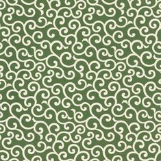 a green and white background with swirls