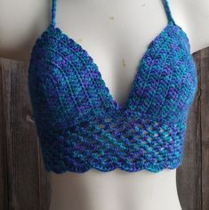 >>>Hand Crocheted Bikini Top >>>Purple, Teal, Navy Blue >>>Custom Made Just For You >>>Check Out My Etsy Shop For More Styles And Sizes. Lovefuzz.Etsy.Com Tank Over Shirt, Plus Size Crop Tops, Pink Floral Top, Girls Crop Tops, Puff Sleeve Crop Top, Small Crop Tops, Purple Teal, Flutter Sleeve Top, Crop Top Sweater