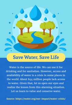 an info sheet describing the benefits of drinking water