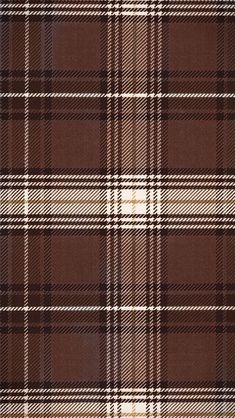 a brown and white plaid fabric