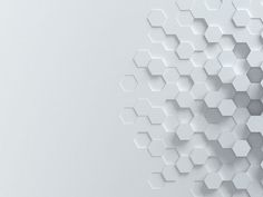 an abstract white background with hexagonal shapes