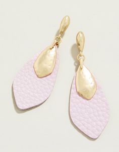 Add lightweight volume and color to any look with our Leather Petal Earrings. These unique beauties feature leather and textured 18kt matte gold plated petals. Petal Earrings, Spartina 449, Beach Shop, Embroidered Bag, Floral Print Maxi Dress, Floral Print Maxi, Linen Bag, Beach Accessories, Charm Set