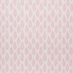 a pink and white wallpaper pattern with leaves on it's back side,