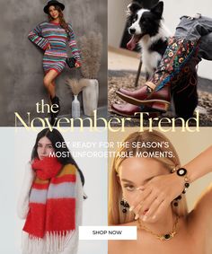 Get ready for this season’s most unforgettable looks! From cozy, vibrant knits to chic statement accessories, we’re embracing every beautiful moment November has to offer. 🍂 Whether you're drawn to bold colors, unique textures, or one-of-a-kind jewelry, we have something perfect to elevate your style.

Tap "Shop Now" to explore our latest collection and make your November a stylish one! 🛍️💫 Unique Textures, Statement Accessories, Beautiful Moments, Wholesale Fashion, Dresses For Women