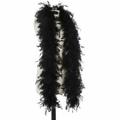 black 40 Grams Chandelle Feather Boas These Chandelle Feather Boas have NOT been Steamed. We will Include Instructions with Your Order. Our 40 Grams Chandelle Feather Boas are Perfect to use for Halloween as Party Favors, use as Trim on Little Girl's Dresses or use as a Scarf to Play Dress Up! Be The Center of Attention with this Vivid Citrus Color. Closely resembling the Color of an black, this Color is Excellent for Fall and Summer Events. Bewitch the Crowd This Halloween. Dimensions: 4 ½ - 6 Black Feather Boa, Girly Costumes, Feather Boas, Feather Scarf, Coloured Feathers, Girls Dress Up, Fancy Dress Accessories, Carnival Costumes, Black Feathers