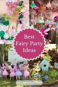 Fairy Birthday Party Activities, Sleepover Themes, Butterfly Wonderland, Unicorn Fairy