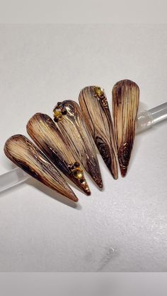 Nail Inspo, Manicure, Nail Art, Nails, Wood, Design, Nail Arts