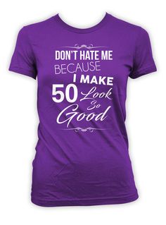 50th Birthday T-Shirt - Birthday Present - Bday Gifts >> IF YOU'D LIKE TO CUSTOMIZE THE YEAR OR AGE, PLEASE LEAVE A NOTE AT CHECKOUT << Thanks for stopping by BirthdayGoodiesShop. I sell apparel to celebrate life's greatest moments. My products are completely customizable. Whether you're looking for a different year, age or print color, I am happy to personalize your order at no additional charge. BE SURE TO include any personalization notes (ie, dates, age, names) at checkout. Shop my entire co Custom Birthday Shirts, 65th Birthday, Presents For Mom, Presents For Her, 40th Birthday Gifts, Custom Birthday, Mail Order, Birthday Gift Ideas, Birthday Humor