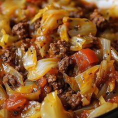 a close up view of some tasty looking food in a bowl on the table