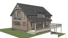 THE BRECKENRIDGE Timber Frame Floor Plans, Timber Frame Cabin, Shed Designs, Timber Frame Design, Open Concept Great Room, Timber Frame House, Beam Structure, Modern Shed, Income Property