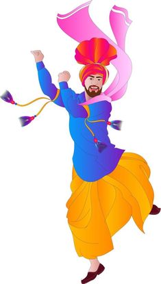 a man with a turban on his head and arms in the air while dancing