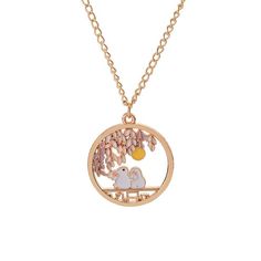 46669154746655 Bunny Cat, Rabbit Pendant, Pink Panda, Picture Pendant, Necklace Cute, Pink Rabbit, Fashion Creative, Rose Gold Chain, Cat Pendants