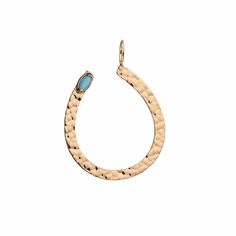 Jennifer Zeuner Jewelry Isola Charm gold vermeil Turquoise Accents, Gold Piece, Gold Plated Silver, Gold Plated Sterling Silver, Turquoise Stone, Gold Material, Pure Silver, Precious Metals, Gold Vermeil