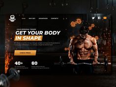 The Landing page for the personal trainer💪 Fitness Website Design Inspiration, Workout Website Design, Personal Training Website Design, Fitness Landing Page Design, Fitness Training Website Design, Gym Landing Page Design, Personal Trainer Website, Female Personal Trainer, Landing Page Website