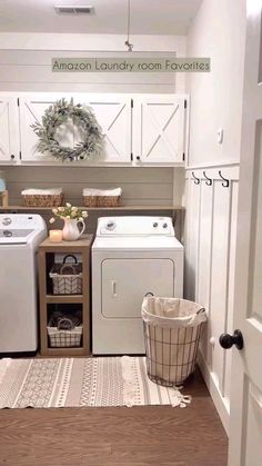 the laundry room is clean and ready for us to use