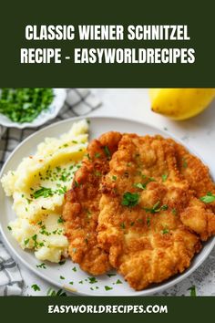 Wiener Schnitzel is a traditional dish consisting of thin veal cutlets that are breaded and fried until crispy. Make them with this simple recipe! Veal Cutlets Recipes, Breaded Veal Cutlets, Veal Cutlet Recipes, German Recipes Dinner, German Dinner, Veal Schnitzel, Beef Cutlets, Easy German Recipes, Schnitzel Recipe