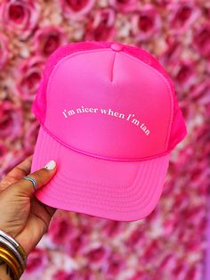 Trucker Hat Outfit, Reverse Coloring, Pink Trucker Hat, Custom Trucker Hats, Hat Outfit, Western Accessories, Hat Ideas, Cute Preppy Outfits, Pink Hat