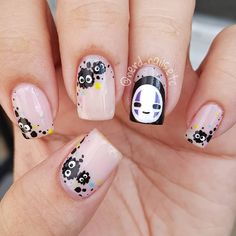 Spy Family Nails, Dream Accessories, Soot Sprite, Themed Nails, Manicure Nail Designs