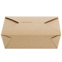 an open cardboard box with no lid on a white background, showing the top part of it