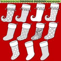 a christmas stocking pattern is shown on the cover of an adult's coloring book