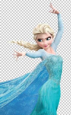 the frozen princess is dancing in her blue dress