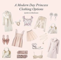 Dreamy Aesthetic Fashion, Princess Core Aesthetic Outfit, Royalcore Aesthetic Outfits, Ethereal Aesthetic Outfits, Modern Princess Aesthetic, Princess Core Aesthetic, Modern Day Princess