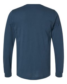 Unisex Jersey Long Sleeve T-Shirt - VINTAGE NAVY - 3XL | Bella + Canvas Jersey Long-Sleeve T-Shirt in Vintage Navy Blue Size 3XL | Cotton BC3513, BCCVC, 3513, CVC, B, BC Blue Casual Polo Shirt With Crew Neck, Blue Casual Crew Neck Polo Shirt, Casual Blue Polo Shirt With Crew Neck, Blue Polo Shirt With Relaxed Fit And Crew Neck, Blue Relaxed Fit Polo Shirt With Crew Neck, Navy Long Sleeve Cotton Polo Shirt, Basic Blue Long Sleeve T-shirt, Blue Long Sleeve Basic T-shirt, Blue Long Sleeve Cotton Polo Shirt