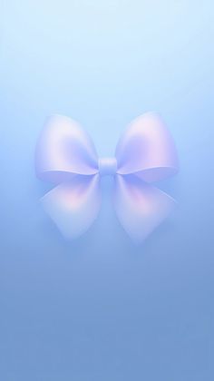 two large white bows on a light blue background