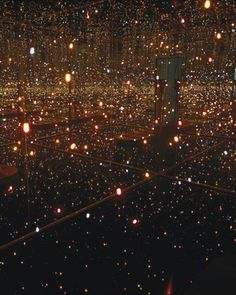 an image of many lights in the dark