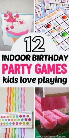 birthday party games for kids to play with