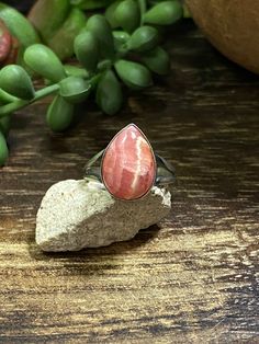 Navajo Made Rhodochrosite Sterling Silver Ring Size 6.25. It measures 5/8 of an inch long and just over 3/8 of an inch wide. Signed by the artist and stamped sterling silver. Thank you for checking out my store, if you have any questions please contact me!! Exported By ExportYourStore :) SKU:443036085128_C424* Stacker Rings, Navajo Rings, Piercing Jewelry, Adjustable Rings, Beautiful Rings, Sterling Silver Rings, Jewelry Accessories, Opal, Ring Size