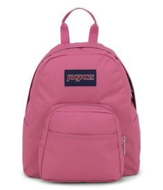 Small and light, the JanSport Half Pint is the perfect throw-on-and-go backpack. Features include a front utility pocket and key clip. Pink Backpack With Pockets For Outdoor, Functional Pink Backpack With Pockets, Pink Backpack With Pockets For Outdoor Activities, Backpack Jansport, Mini Backpacks, Half Pint, Key Clip, Jansport Backpack, Everyday Bag