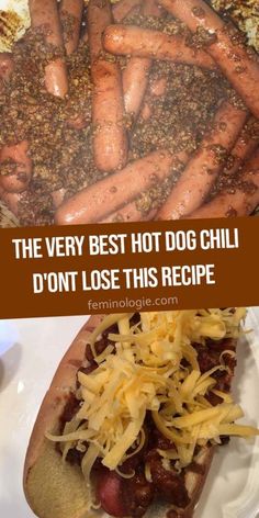 the very best hot dog chili don't lose this recipe