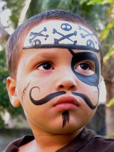 pirate face paint Mermaid Face Paint, Boy Face