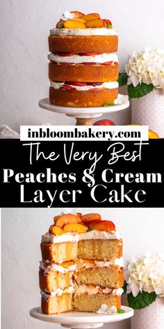 the very best peaches and cream layer cake