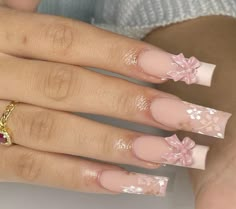 Pink Tip Nails, Cute Acrylic Nail Designs, Dope Nail Designs, Long Acrylic Nails Coffin