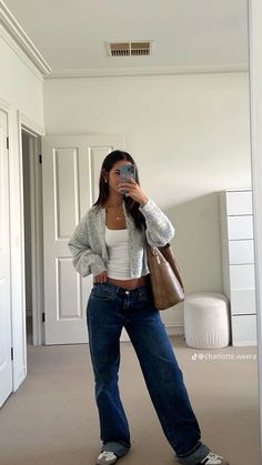 Vinter Mode Outfits, Blue Jean Outfits, Neue Outfits, Looks Street Style, Mode Inspo, Autumn Outfit, Outfit Inspo Fall