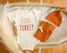 Little Turkey Bodysuit Thanksgiving Baby Outfit Cute Fall | Etsy Thanksgiving Onesie, Thanksgiving Baby Outfits, November Baby, Funny Kids Shirts, Fall Baby Clothes, Fall And Thanksgiving, Thanksgiving Baby, Funny Baby Clothes, Toddler Humor