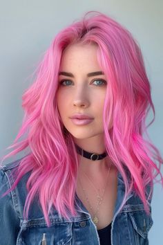 "Timeless Hairstyles Inspired by Iconic Celebrities"
"How to Find the Perfect Hairstyle for Your Face Shape" Crown Hair Color Ideas, Bubble Gum Pink Hair Color, Outfits To Wear With Pink Hair, Pastel Pink Hair Dark Roots, Bubble Gum Pink Hair, Pink Hair Outfit, Pink Hair Styles, Bubblegum Pink Hair, Timeless Hairstyles