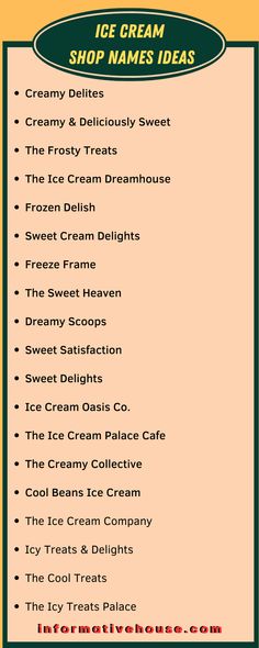 Brainstorming Delicious Ice Cream Shop Names Ideas for Your Sweet Treat Business! Ice Cream Business Names, Ice Cream Shop Names Ideas, Sweet Treat Business, Ice Cream Business Ideas, Ice Cream Shop Names, Kiwi Ice Cream, Ice Cream Names, Milkshake Shop, Funny Ice Cream