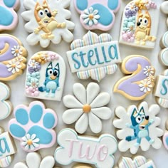 bluey cookies Disney Birthday Ideas, Bluey Themed Party, Birthday Party Treats, Joy Of Baking, Second Birthday Ideas