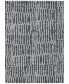 a gray and white rug with lines on it