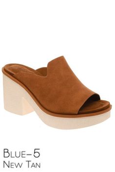 Microsuede mules by Pierre Dumas. Gorgeous feel in a beautiful tan color, slip it on and go. Matches with so many. Suede Platform Slip-on Mules, Brown High Heel Mules For Spring, Brown Slip-on Mules For Spring, Chic Brown Suede Mules, Brown Sandals With Suede Lining For Spring, Spring Suede Mules With Wooden Heel, Fall Suede High Heel Mules, Brown Suede Mules For Fall, Comfortable Brown Mules For Spring