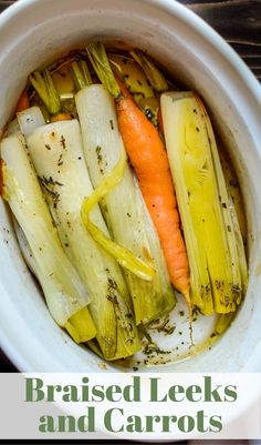 braised carrots and leeks. Carrots And Leeks, Leeks Side Dish, Leek Vegetable, Vegetarian Side Dish Recipes, Carrots Side Dish, Breadcrumb Topping, Vegetable Risotto