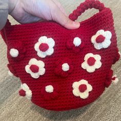 New And Never Used Cute Bucket Flower, Backpack Purse, Small Bag, Lady In Red, Bag Lady, Backpacks, Flowers, Red, Women Shopping