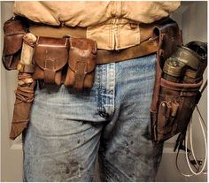 Bushcraft Gear, Leather Gear, Wayback Machine, Utility Belt, Adventure Gear, Star Citizen, Leather Projects, Post Apocalyptic, Fantasy Clothing